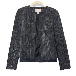 H&M Black Metallic Jacket With Sparkle - Party Wedding Cocktail Jacket - Size S